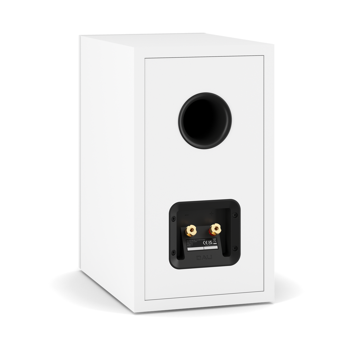 Dali Sonik 3 - Bookshelf Speaker - Pair - White - Back View - Auratech LLC #color_white