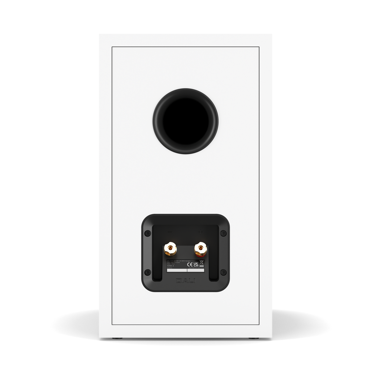 Dali Sonik 3 - Bookshelf Speaker - Pair - White - Back View - Auratech LLC #color_white