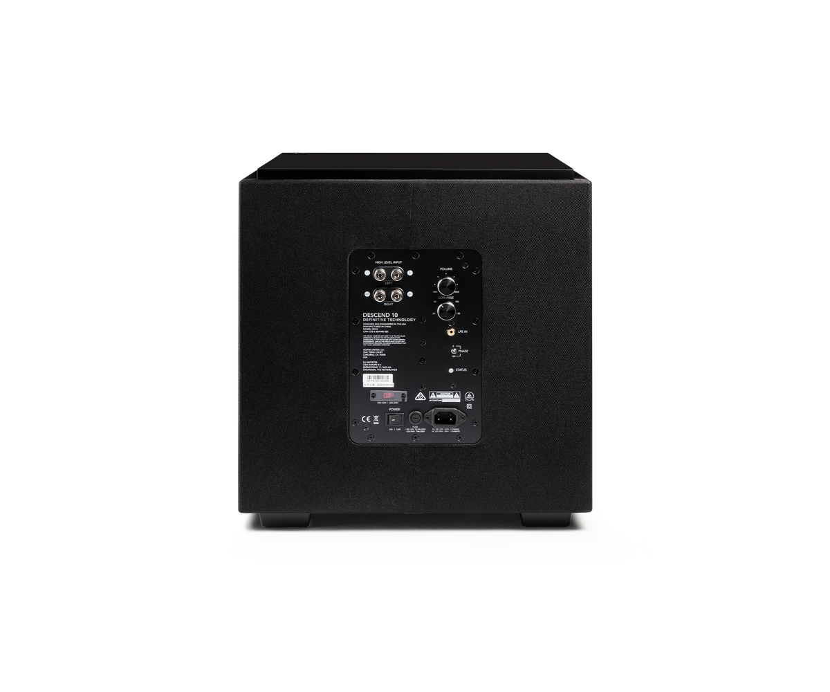 Definitive Technology Ultra Performance 10" - Subwoofer - Back View - Auratech LLC #color_black