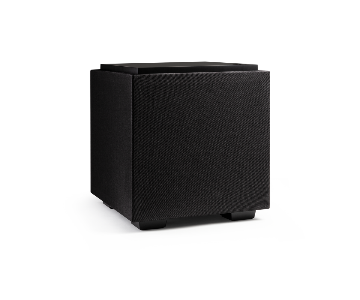 Definitive Technology Descend DN8 - 8 inch Subwoofer - Black - Angle View - Auratech LLC #color_black