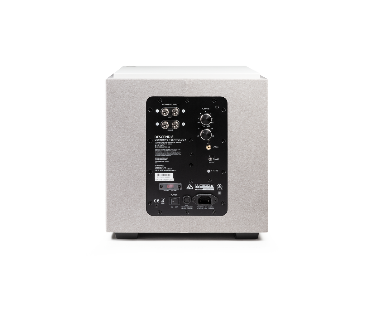 Definitive Technology Ultra Performance 8" - Subwoofer - Back View - Auratech LLC #color_white