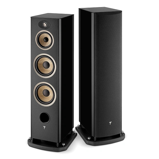 Focal Aria Evo X N°2 Floor Standing Speaker - Pair - Auratech LLC #color_black high gloss