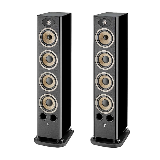Focal Aria Evo X N°3 Floor Standing Speaker - Pair - Auratech LLC #color_black high gloss