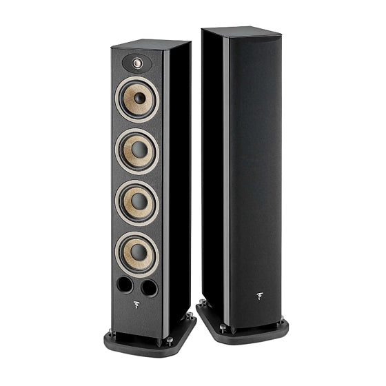 Focal Aria Evo X N°3 Floor Standing Speaker - Pair - Auratech LLC #color_black high gloss