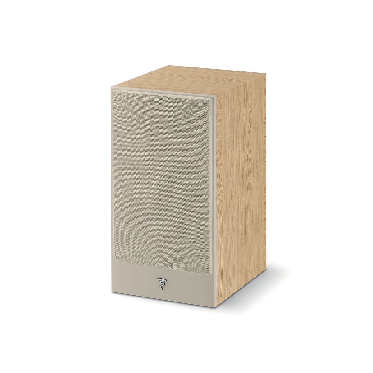 Focal Theva N1 - Bookshelf Speaker - Pair - Light Wood - Grille View - Auratech LLC #color_light wood