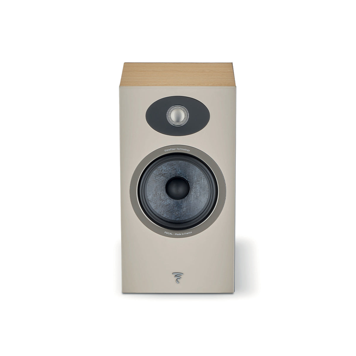 Focal Theva N1 - Bookshelf Speaker - Pair - Light Wood - Front View - Auratech LLC #color_light wood