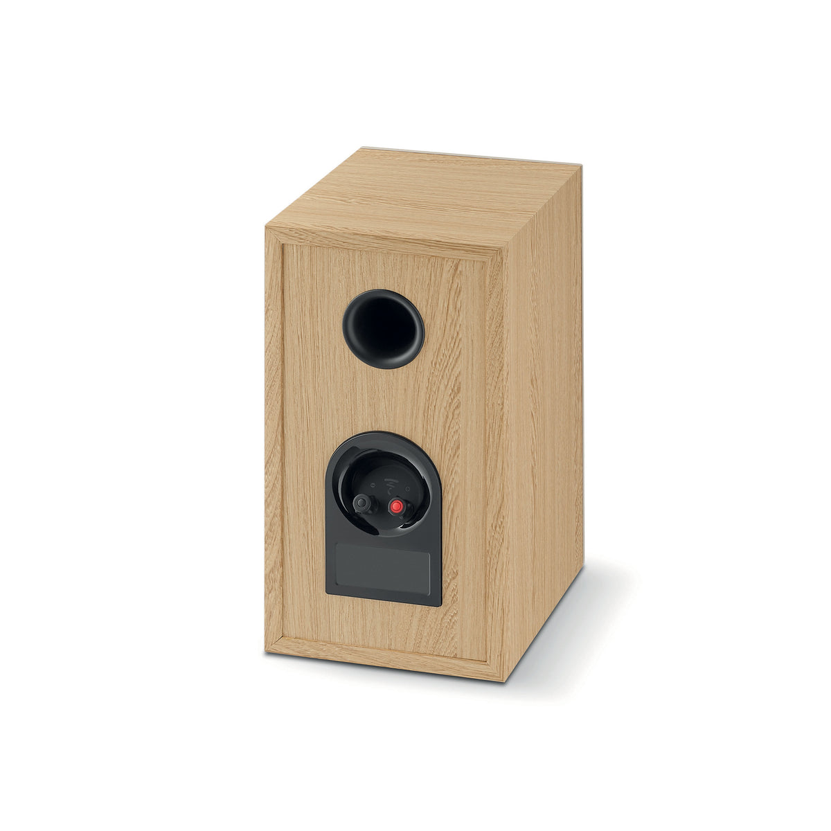 Focal Theva N1 - Bookshelf Speaker - Pair - Light Wood - Back Angle View - Auratech LLC #color_light wood