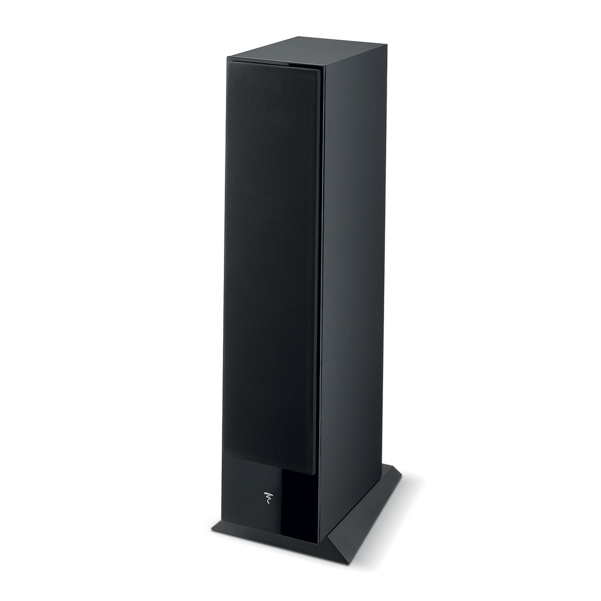 Focal Theva N3 - Floor Standing Speaker - Pair - Black - Grille View - Auratech LLC #color_black