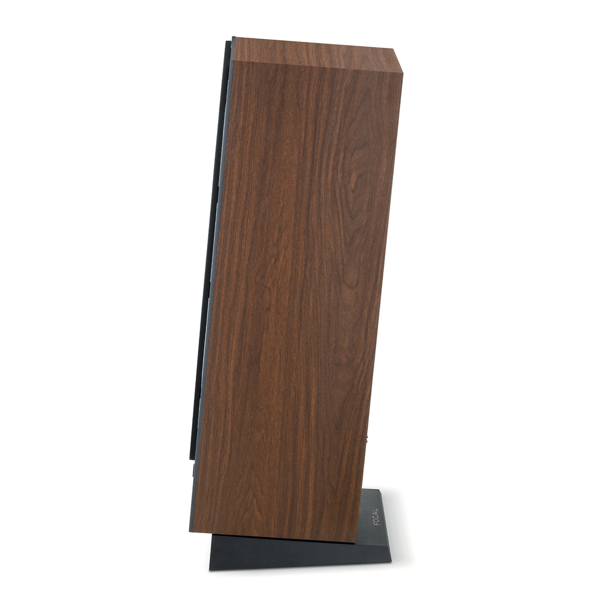 Focal Theva N3 - Floor Standing Speaker - Pair - Dark Wood - Side View - Auratech LLC #color_dark wood