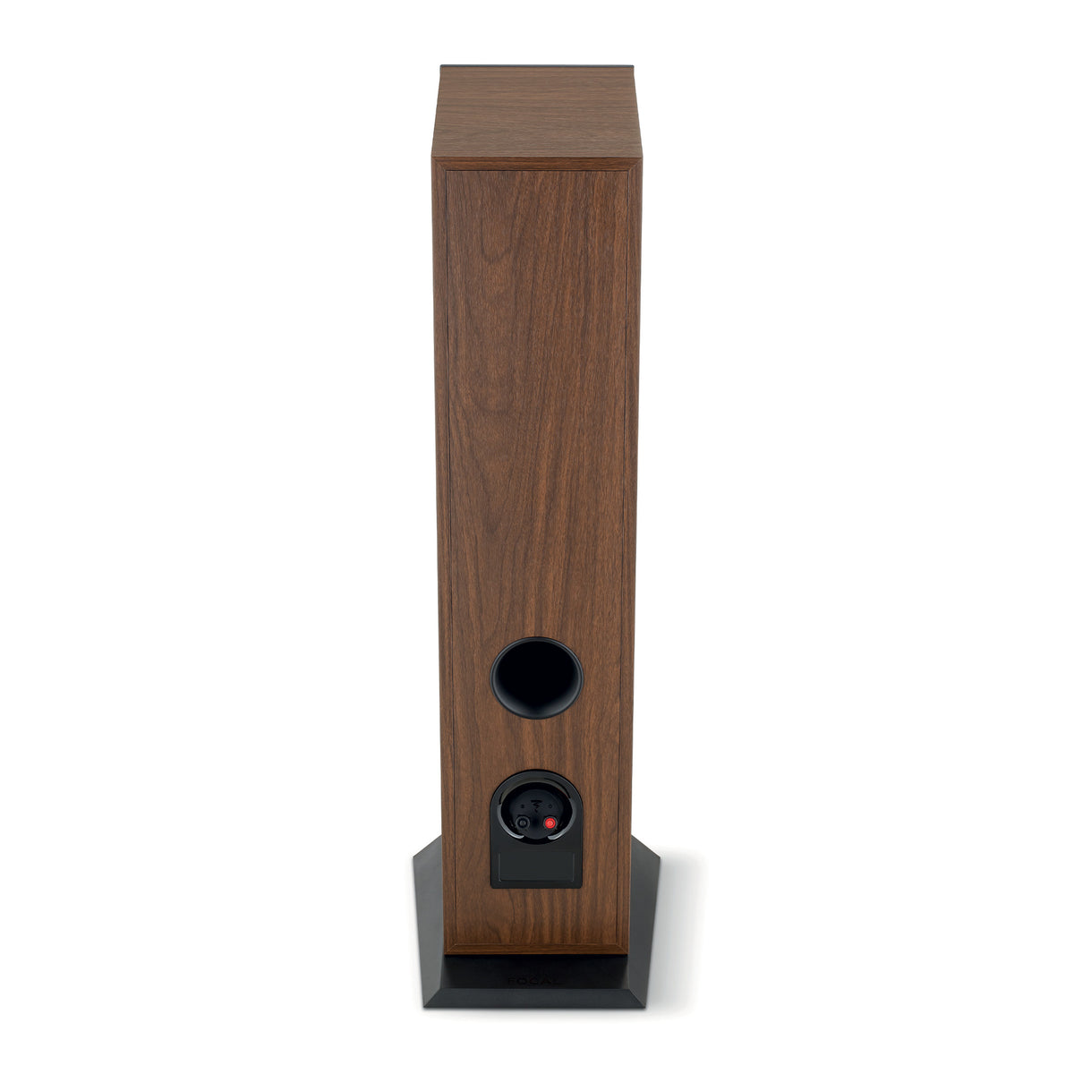Focal Theva N3 - Floor Standing Speaker - Pair - Dark Wood - Back View - Auratech LLC #color_dark wood
