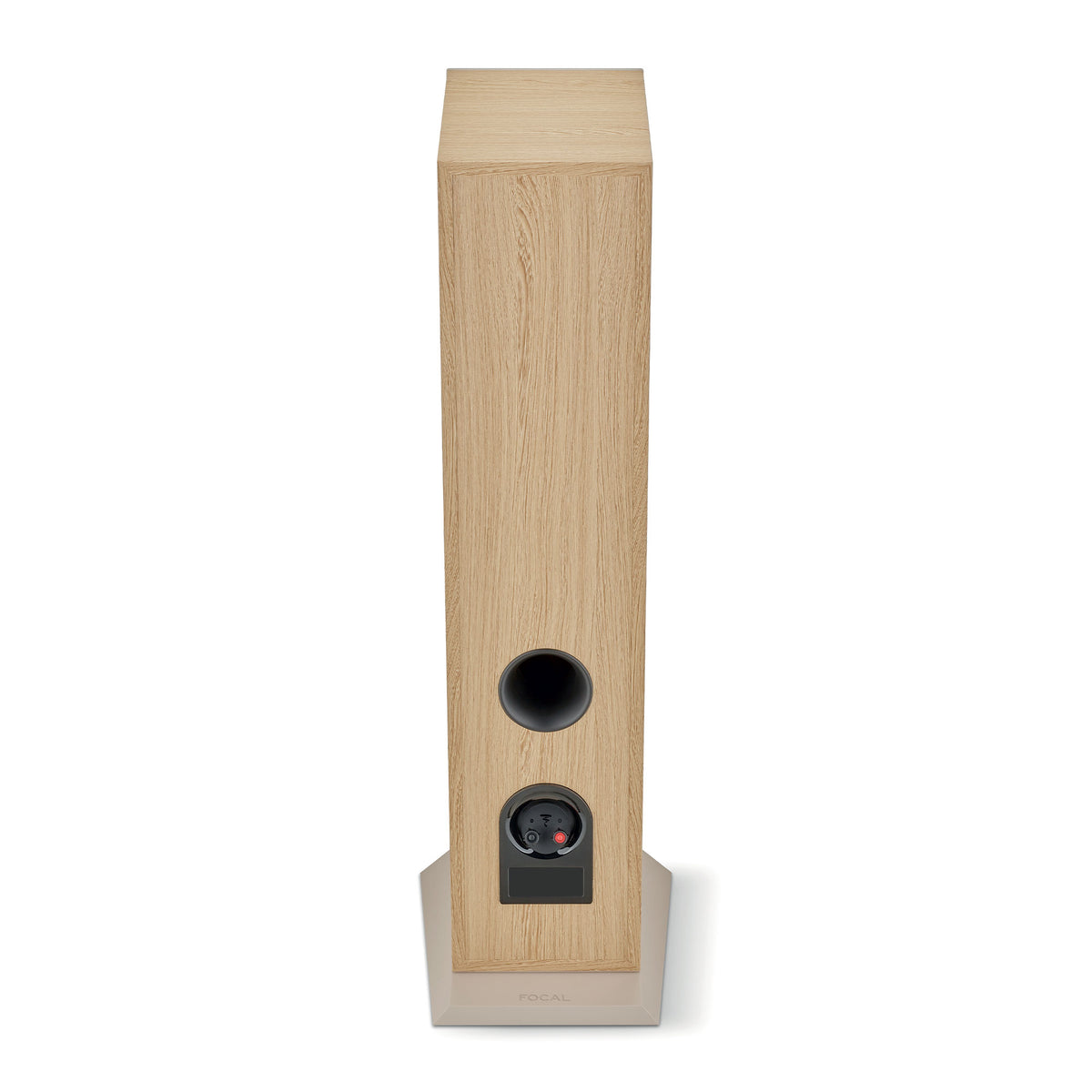 Focal Theva N3 - Floor Standing Speaker - Pair - Light Wood - Back View - Auratech LLC #color_light wood