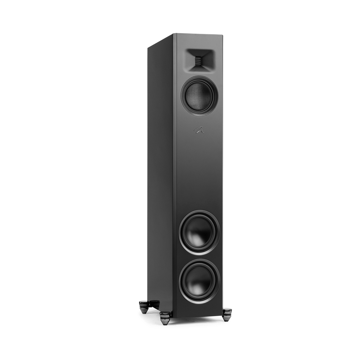Martin Logan Motion F20 - Floor Standing Speaker - Gloss Black - Front View - Auratech LLC #color_gloss black