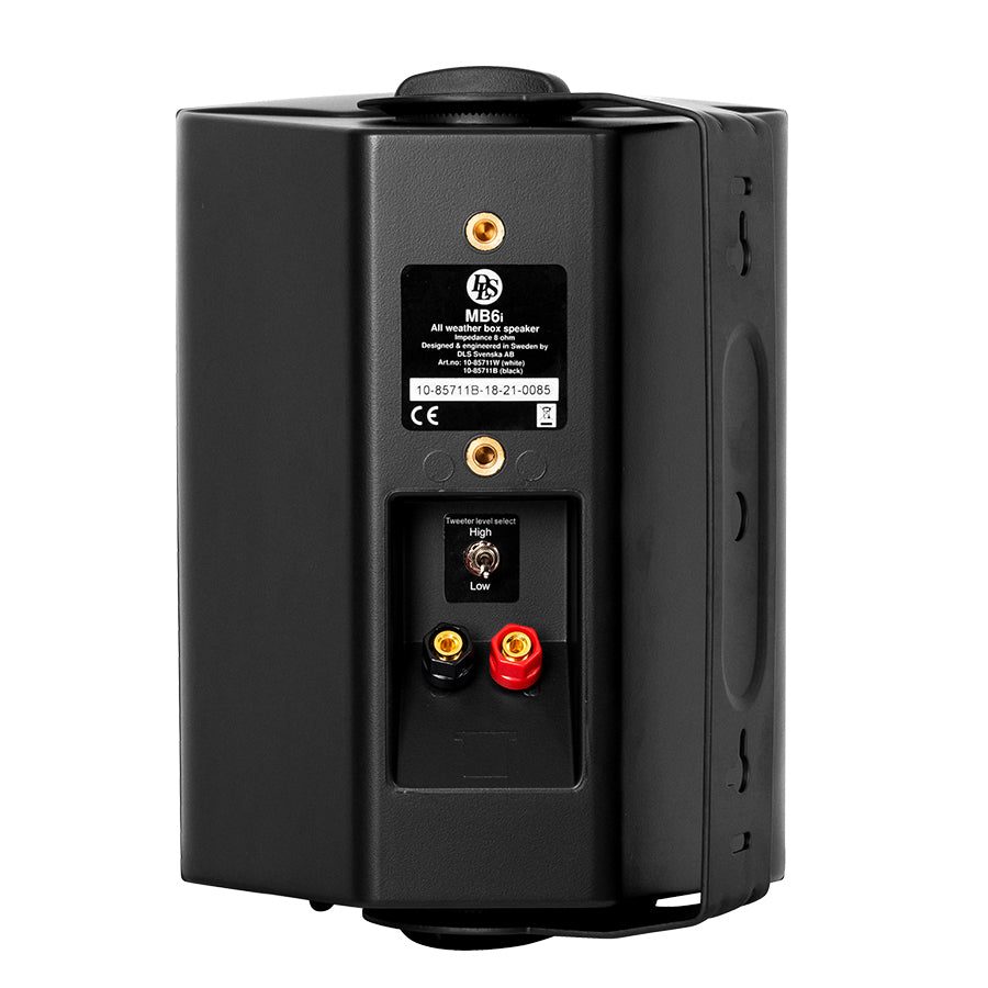DLS MB6i - Outdoor Speaker - Pair - Black - Back View - Auratech LLC #color_black