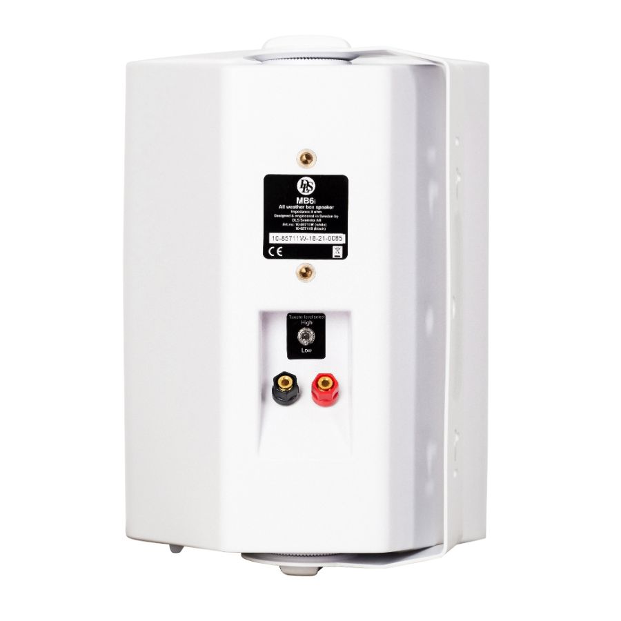 DLS MB6i - Outdoor Speaker - Pair - White - Back View - Auratech LLC #color_white