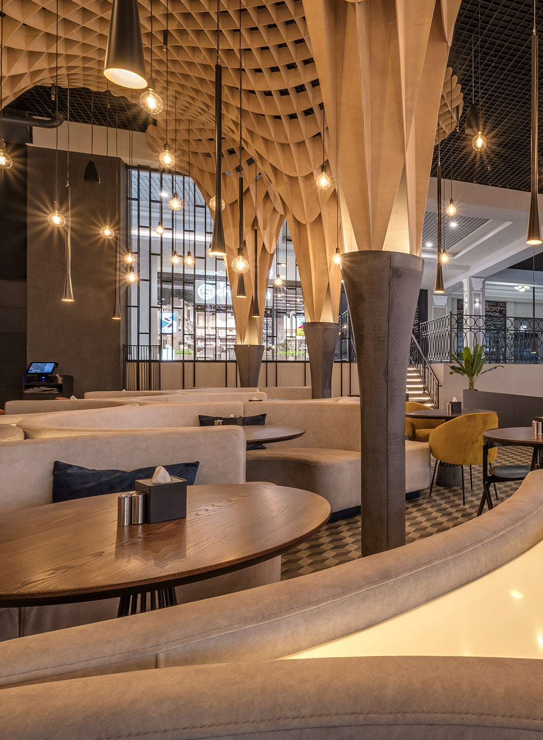 Lobby feature ceiling - Auratech Dubai
