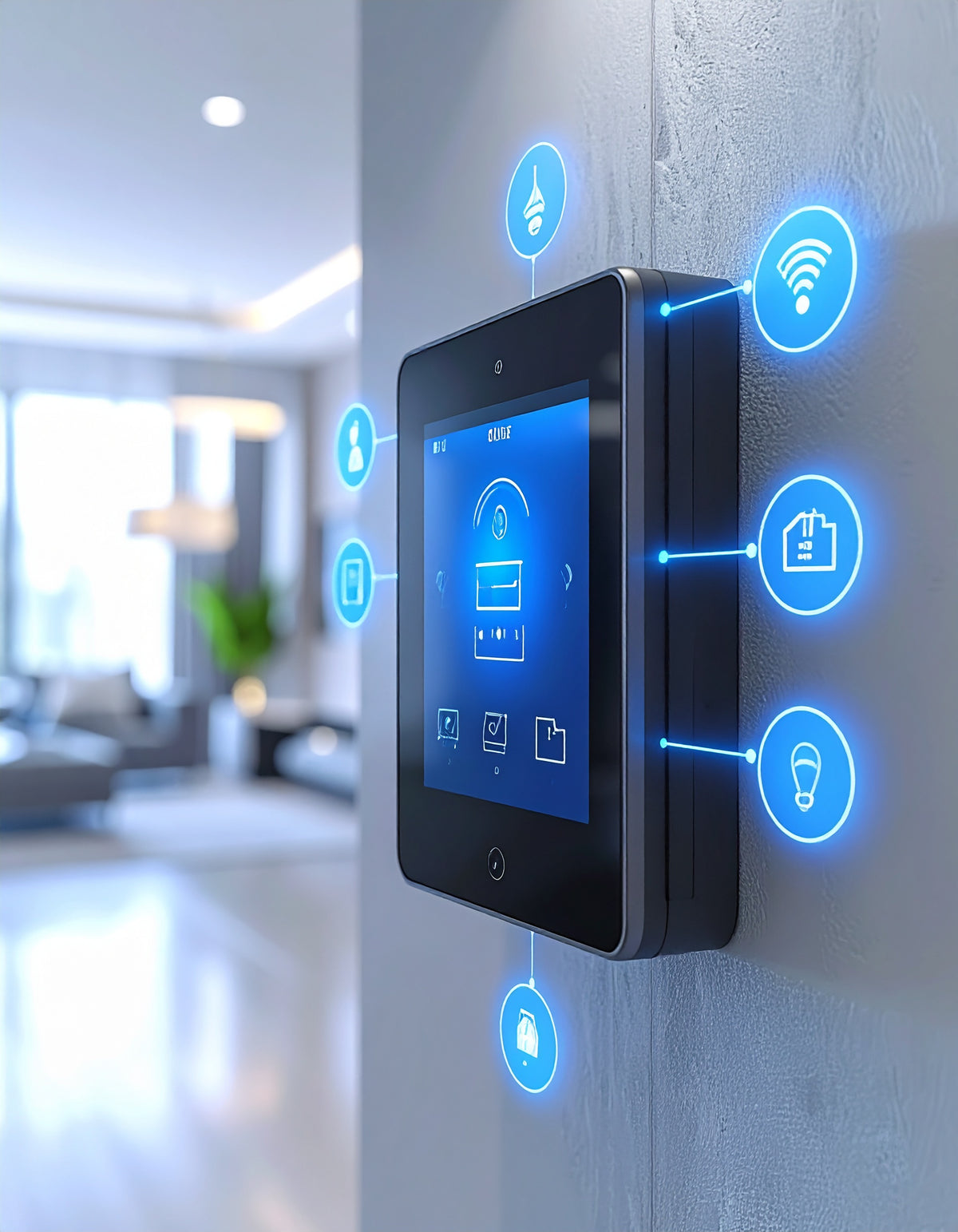 Smart wall control panel - Auratech Dubai