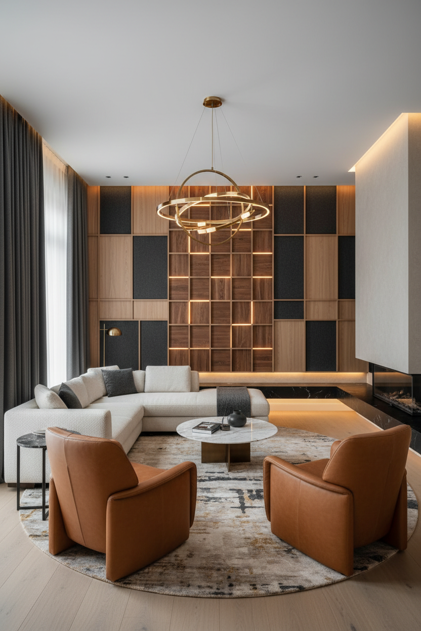 Lounge acoustic panels - Auratech Dubai