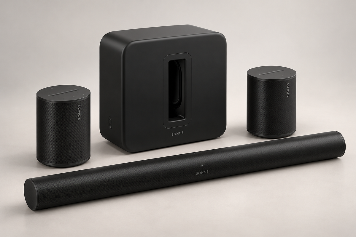 Sonos 5.1 Surround Set - Sonos Arc Ultra, Sub 4 & Era 100 Pair - Black - Auratech LLC #color_black
