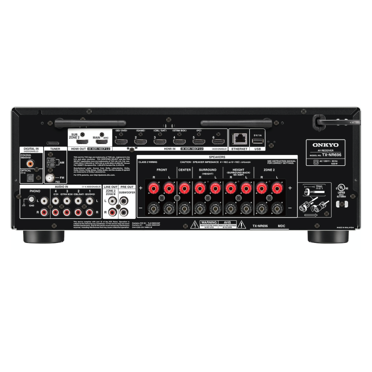 Onkyo TX-NR696 - 7.2 Channel Network AV Receiver - AVStore