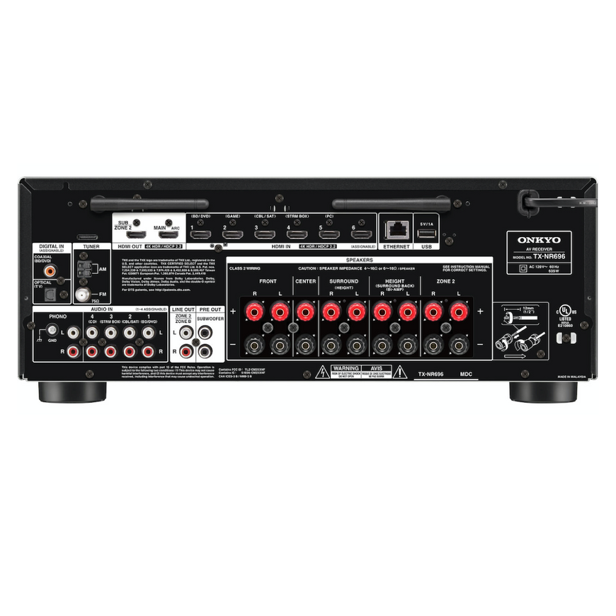 Onkyo TX-NR696 - 7.2 Channel Network AV Receiver - AVStore