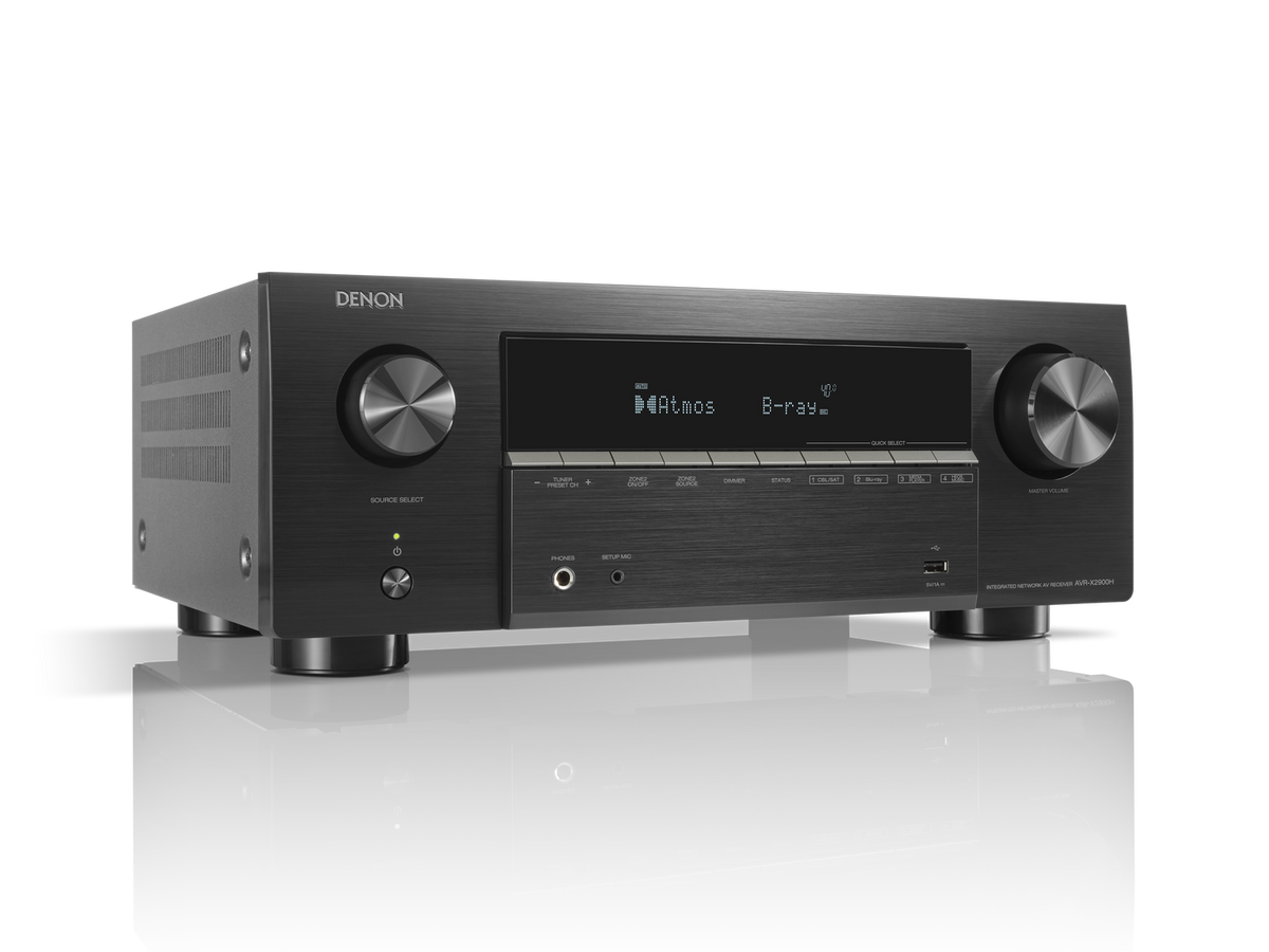 Denon AVR-X2900H - 7.2 Channel AV Receiver - Front View - Auratech LLC