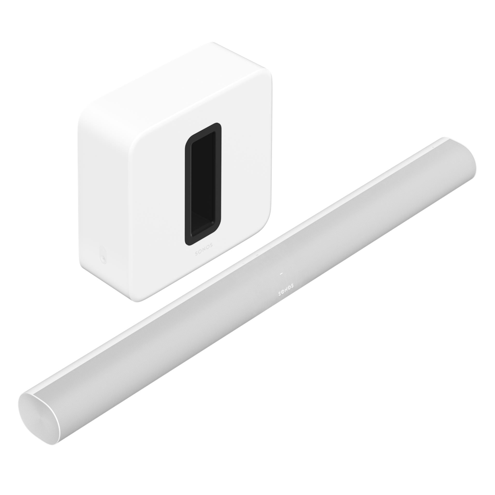セット　Sonos Arc SONOS SUB　ホワイト Sonos Ultimate Immersive Set with Arc Ultra Soundbar, Sub 4