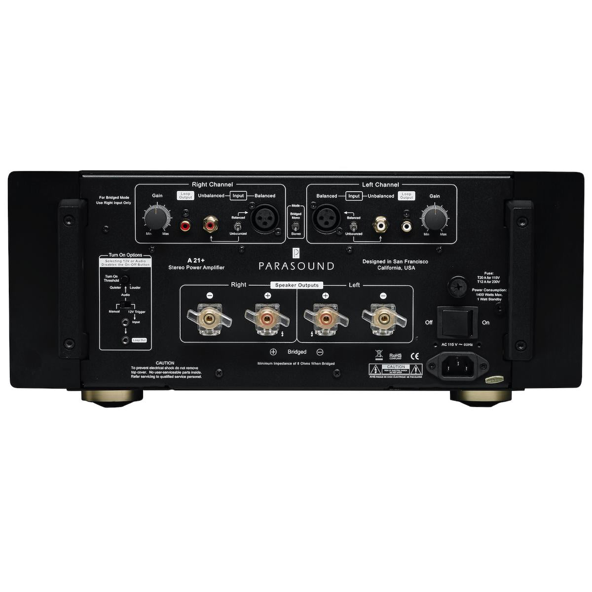 Parasound Halo A21+ Stereo Power Amplifier - AVStore