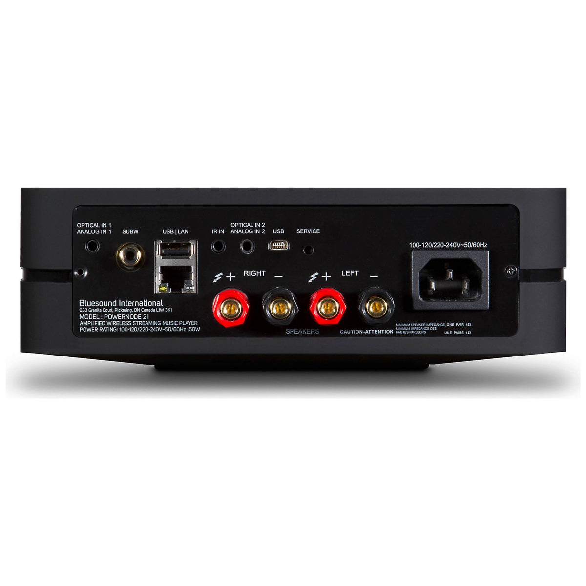 Bluesound Powernode 2i V2 - Wireless Multi-Room Hi-Res Music Streamer - Auratech LLC
