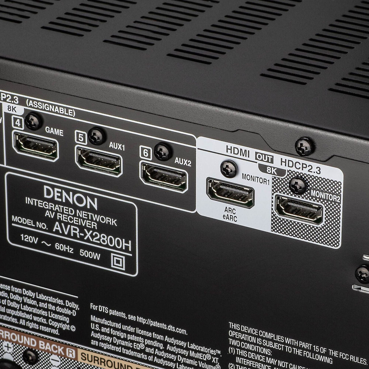 Denon AVR-X2800H - 7.2 Channel AV Receiver - Auratech LLC