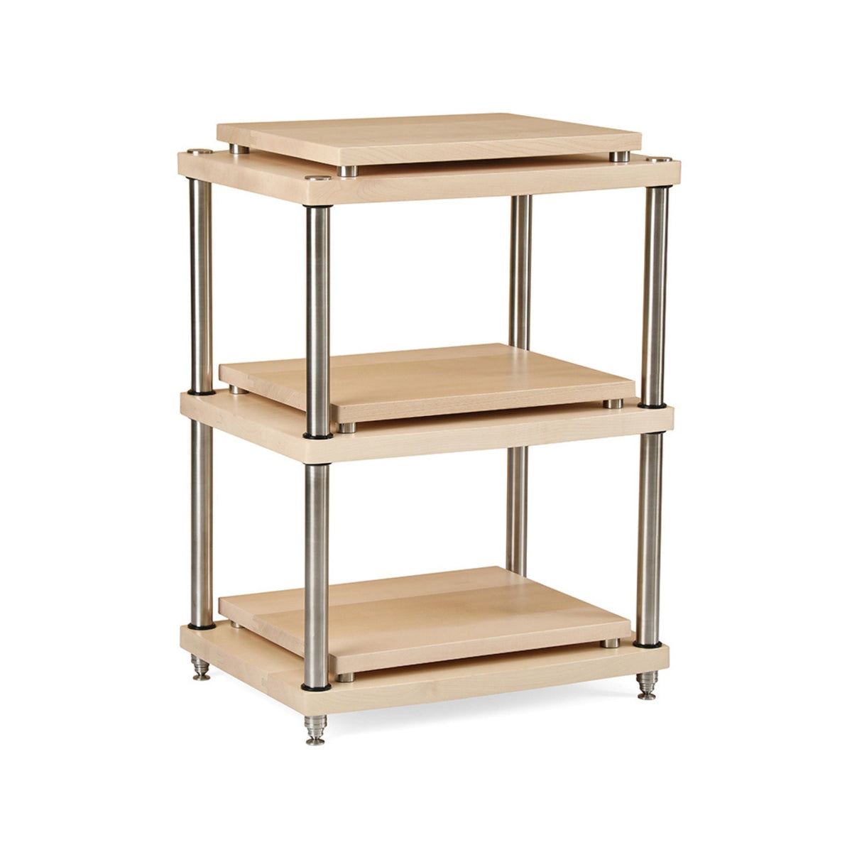 Esthetica Octave - Audio Rack - White Ash Wood - Auratech LLC #color_white ash wood