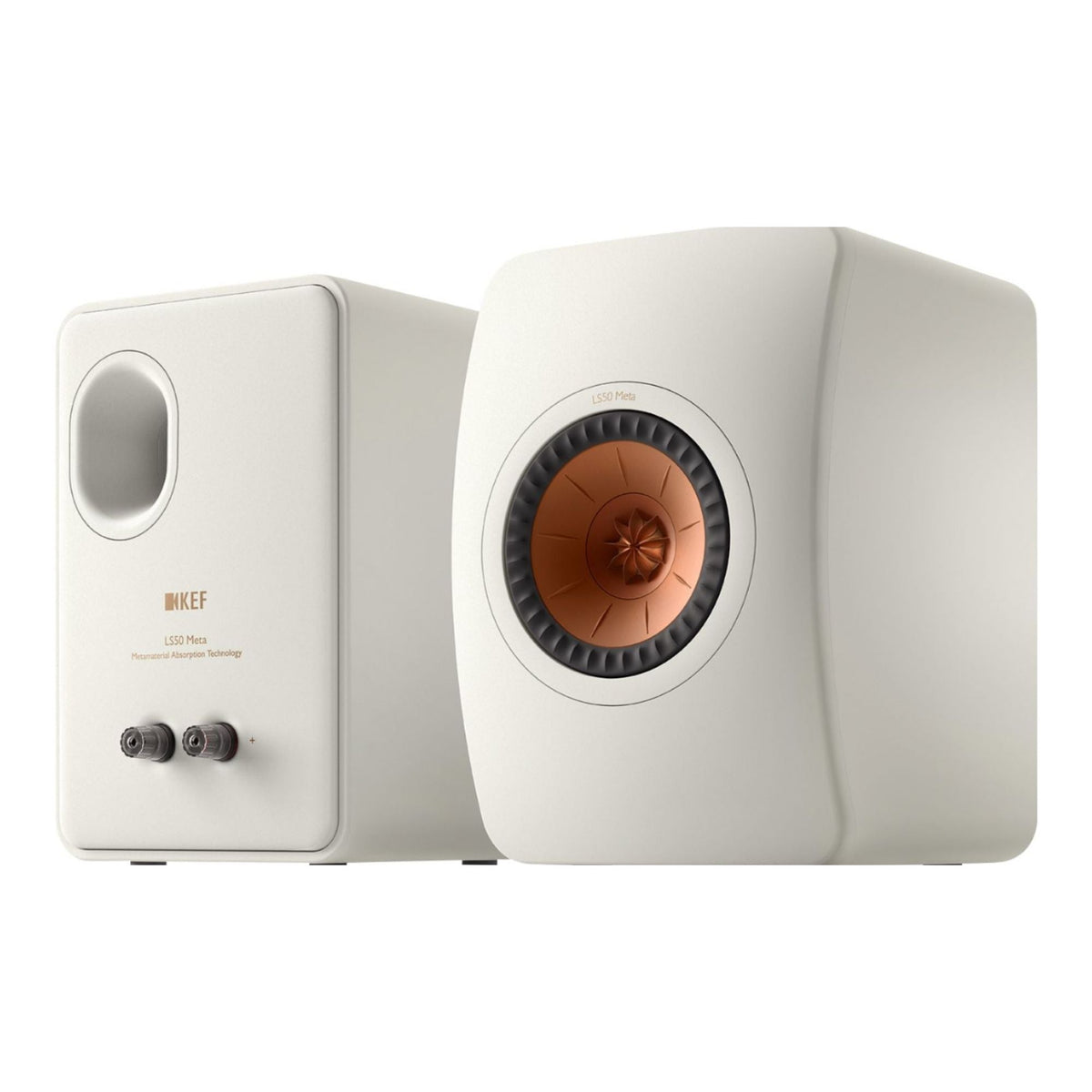 KEF LS50 Meta - Bookshelf Speaker - Pair - Mineral White - Auratech LLC #color_mineral white