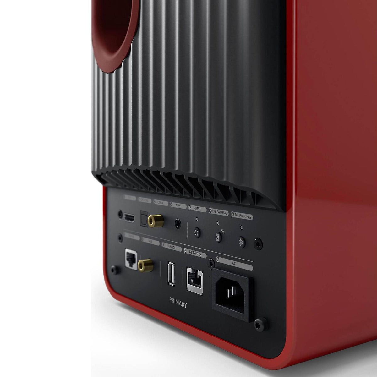 KEF LS50 Wireless II - Bookshelf Speaker - Pair - Crimson Red - Auratech LLC #color_crimson red