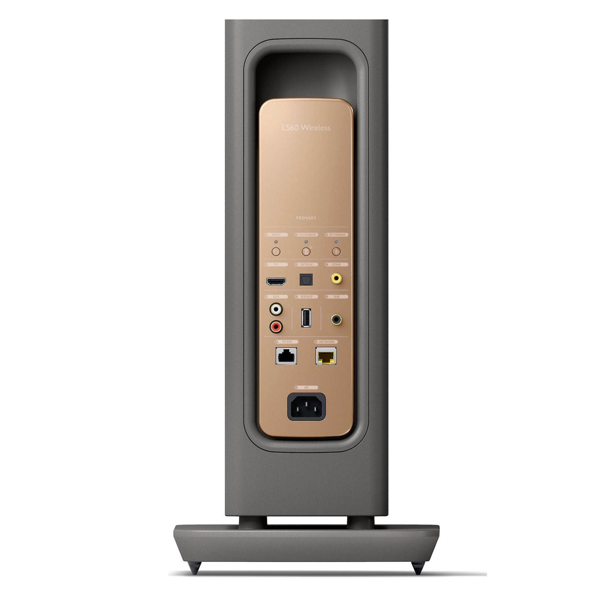KEF LS60 Wireless - Floor Standing Speaker - Pair - Titanium Grey - Auratech LLC #color_titanium grey