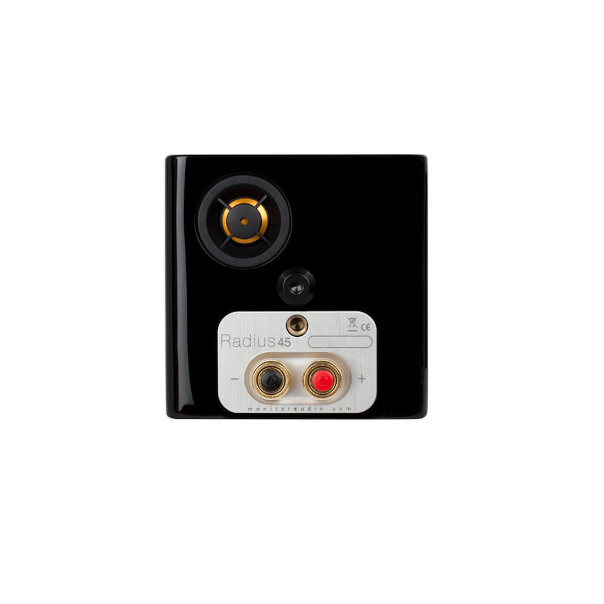 Monitor Audio Radius 45 - Bookshelf Speaker - Pair - High Gloss Black Lacquer - Auratech LLC #color_high gloss black lacquer
